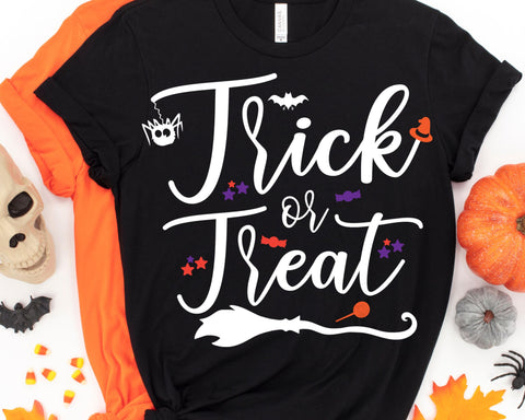 Trick or Treat SVG - Kids Halloween SVG - So Fontsy