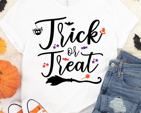 Trick or Treat SVG - Kids Halloween SVG - So Fontsy