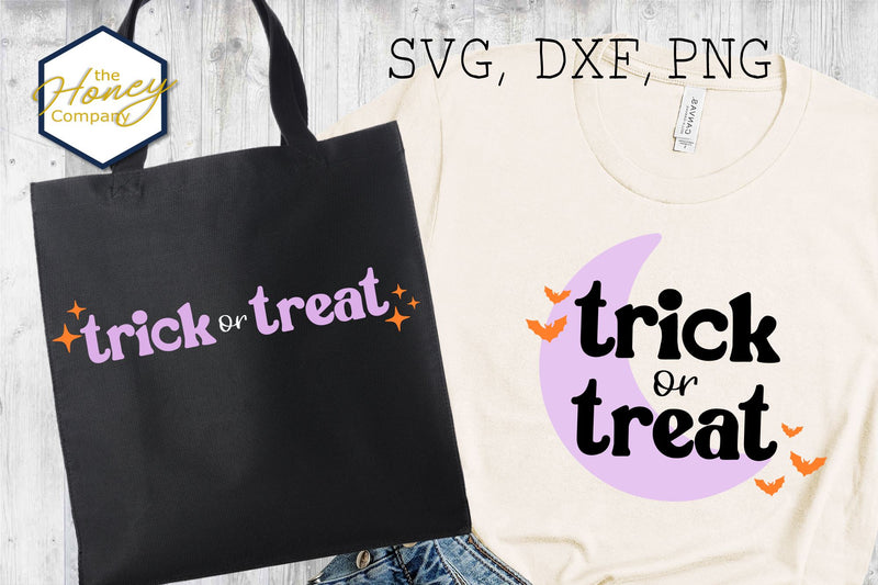 Trick or Treat SVG PNG DXF Bundle Hand Lettered Halloween SVG The Honey Company 