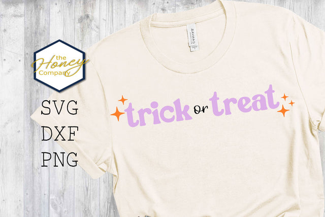 Trick or Treat SVG PNG DXF Hand Lettered Halloween SVG The Honey Company 