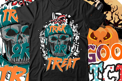 Trick or Treat T-Shirt Design SVG BlackCatsMedia 