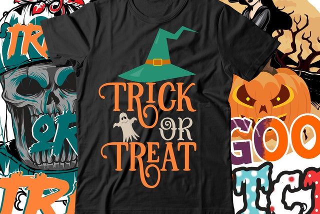 Trick or Treat T-Shirt Design SVG BlackCatsMedia 