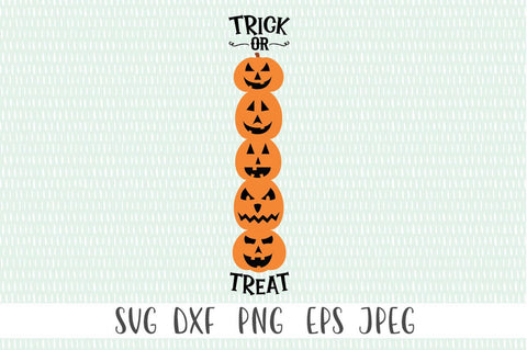 Trick Or Treat Tall Sign SVG SVG Simply Cutz 