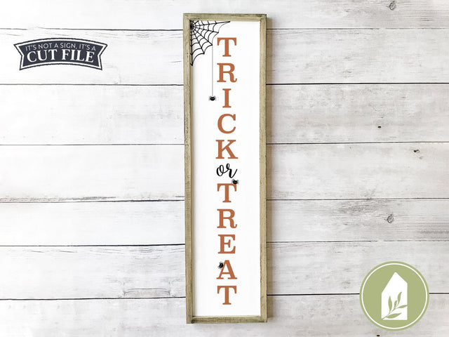 Trick or Treat Vertical SVG | Halloween SVG | Farmhouse Sign Design SVG LilleJuniper 