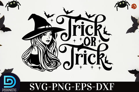 Trick or trick, , Retro Halloween SVG Design, SVG DESIGNISTIC 