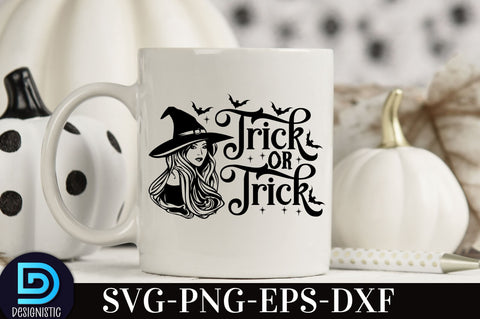 Trick or trick, , Retro Halloween SVG Design, SVG DESIGNISTIC 