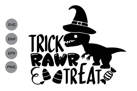 Trick Rawr Treat| Halloween Candy SVG Cutting Files. SVG CosmosFineArt 