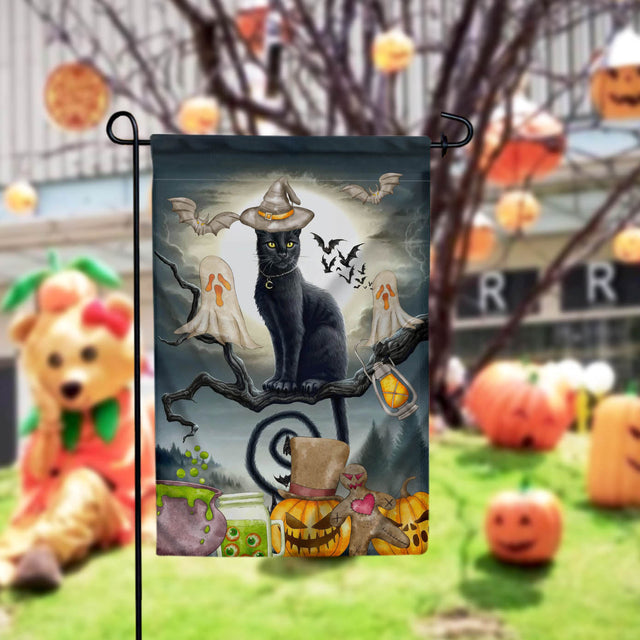 Tricky Treats Garden Flag Png - 12x18 Garden Flag Sublimation Design Download PNG File Instant Download Sublimation CaldwellArt 