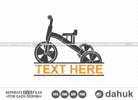 Tricycle SVG, Tricycle Silhouette, Kids Bicycle svg, Tricycle Clipart, Tricycle Vector, Cut file, for silhouette, svg, eps, dxf, png, clipart cricut design space, vinyl cut files SVG dahukdesign 