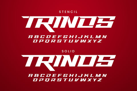 Trinos - Sporty Tech Font Font Arterfak Project 