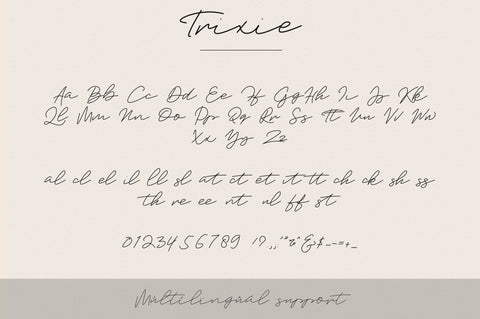 Trixie Script - 3 Weights Font VPcreativeshop 