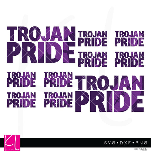 Trojans Spirit Bundle SVG Kelly Lollar Designs 