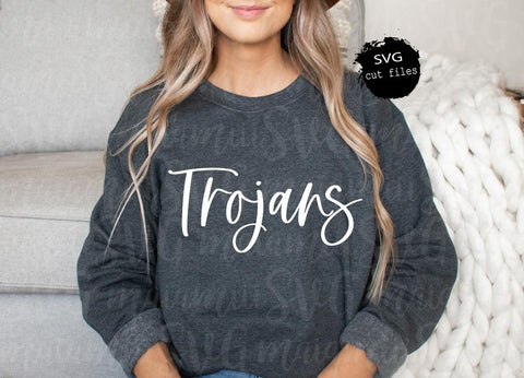 Trojans Svg, Trojans Mascot Svg, Football Mom Shirt, School Spirit Svg, Trojans Team Svg, Game Day Svg SVG MaiamiiiSVG 