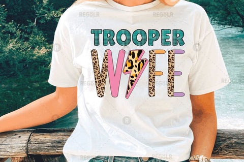 Trooper wife Sublimation Design Sublimation Regulrcrative 