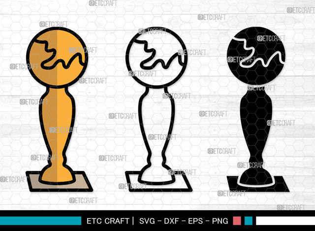 Trophy Icons Color, Trophy Svg, Champion Trophy Svg, Trophys, Award Trophy, Trophy Bundle, Icon Bundle, Svg Cut File, Dxf, Eps, Png, SVG ETC Craft 