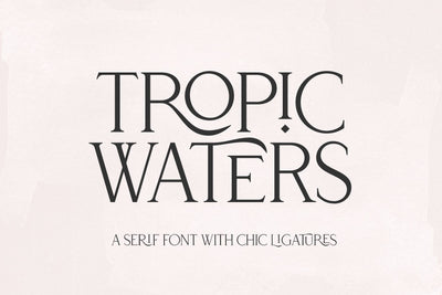 Tropic Waters - Classy Serif Font Font KA Designs 