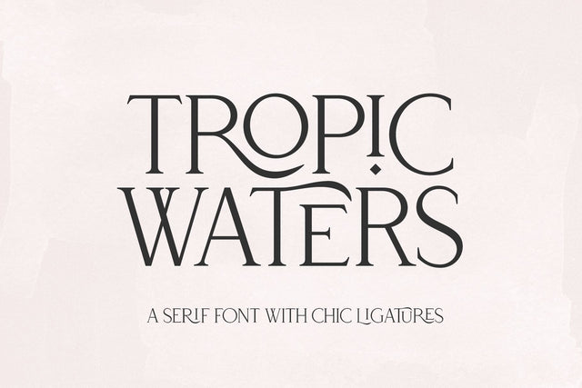 Tropic Waters - Classy Serif Font Font KA Designs 