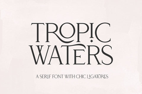 Tropic Waters - Classy Serif Font Font KA Designs 