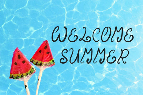 Tropical Beach Font Prasetya Letter 