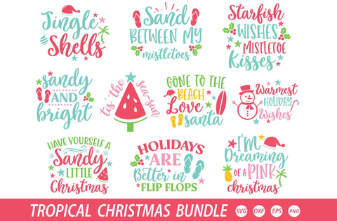 Tropical Christmas SVG Bundle, Coastal and Beach Christmas, Christmas, Summer Christmas, Beach Christmas, sandy svg,sea sun svg,Tropical svg SVG MD mominul islam 