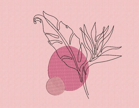 Tropical Flower 11 Machine Embroidery Design Embroidery/Applique DESIGNS Angie 