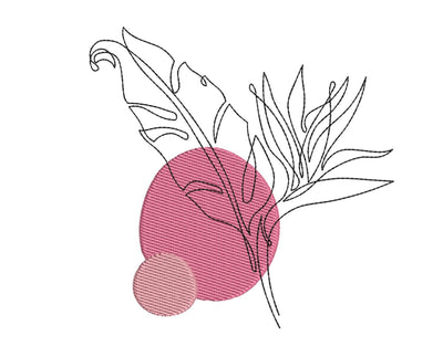 Tropical Flower 11 Machine Embroidery Design Embroidery/Applique DESIGNS Angie 