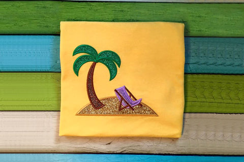 Tropical Island Applique Embroidery Embroidery/Applique Designed by Geeks 