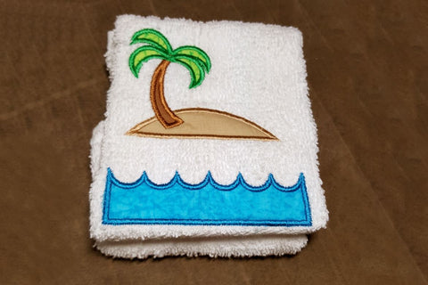Tropical Island Split Applique Embroidery Embroidery/Applique Designed by Geeks 