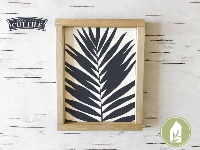 Tropical Leaf SVG | Botanical SVG | Farmhouse Sign Design SVG LilleJuniper 