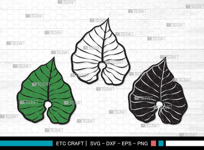 Tropical Leaf SVG | Tropical Leaves Svg | Monstera Leaf Svg | Palm Leaf Vector Cutting files | Tropical Leaf Clipart SVG ETC Craft 