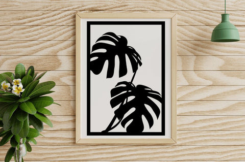 Tropical Leave Wall Decor SVG Bundle SVG Regulrcrative 