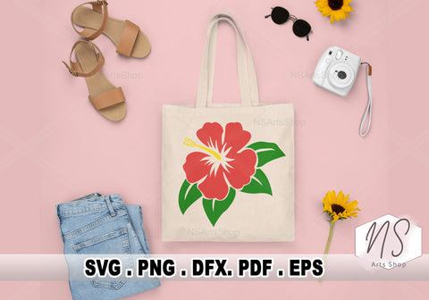 Tropical Leaves SVG Bundle, Hibiscus Flowers SVG Bundle, Monstera Leaf SVG, Banana Leaf SVG, Palm Leaf SVG SVG NS Arts Shop 