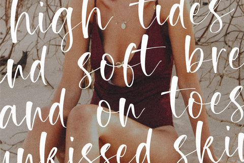 Tropical Romance Modern Handwritten Font Font Letterative 