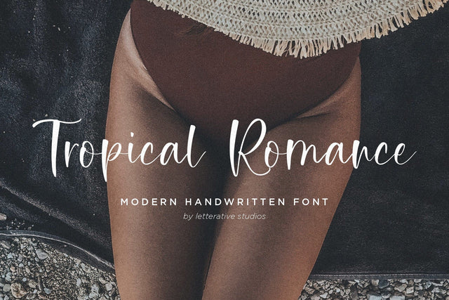 Tropical Romance Modern Handwritten Font Font Letterative 