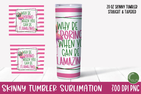 Tropical Skinny Tumbler Bundle-Flamingo Tumbler Wrap Designs Sublimation Linden Valley Designs 