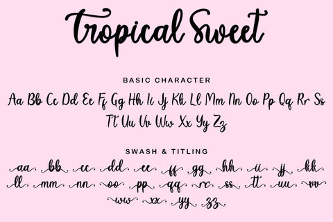 Tropical Sweet Font Prasetya Letter 