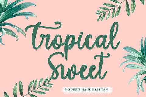 Tropical Sweet Font Prasetya Letter 