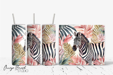 Tropical Tumbler Wrap Bundle 6 PNG Summer Sublumation Design Sublimation OrangeBrushStudio 