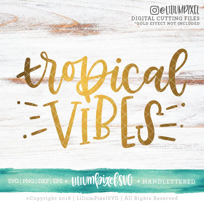 Tropical Vibes SVG Lilium Pixel SVG 