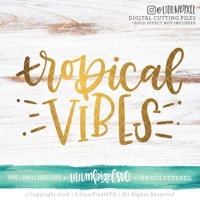 Tropical Vibes SVG Lilium Pixel SVG 