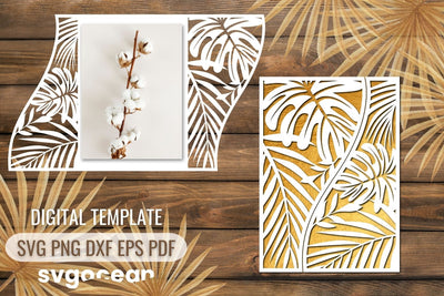 Tropical Wedding Invitation SVG Cut File SVG SvgOcean 