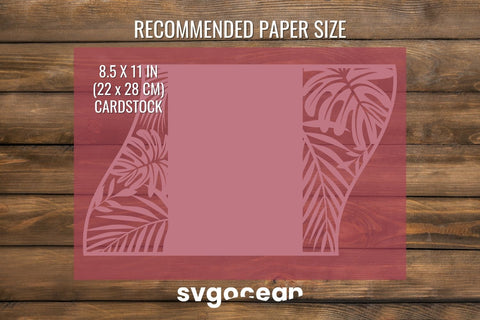 Tropical Wedding Invitation SVG Cut File SVG SvgOcean 