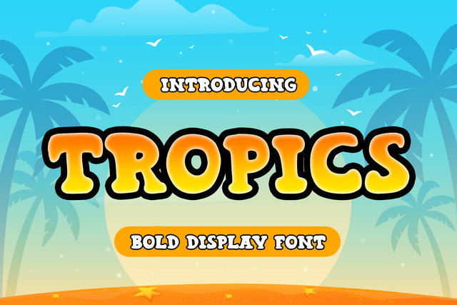 Tropics - Bold Display Font Font Alpaprana Studio 