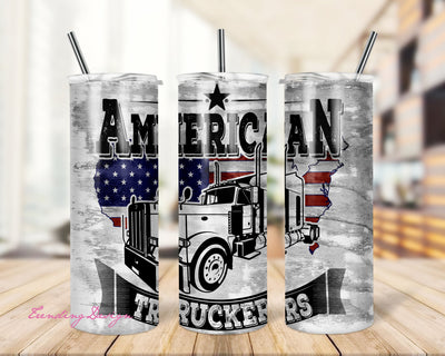 Truck American Flag, Skinny Tumbler 20oz 30oz Wrap, Mug Template 11oz, Sublimation Waterslide Sublimation TrendingDesign 