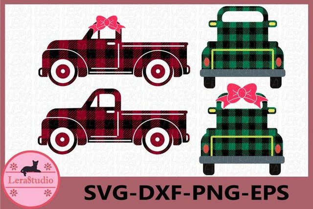 Truck Buffalo Plaid Svg SVG Lerastudio 