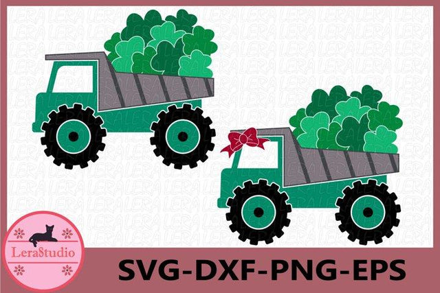 Truck Clover Svg SVG Lerastudio 