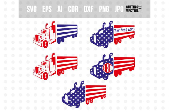 Truck Monogram SVG SVG VectorSVGdesign 