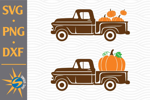 Truck Pumpkin SVG, PNG, DXF Digital Files Include SVG SVGStoreShop 