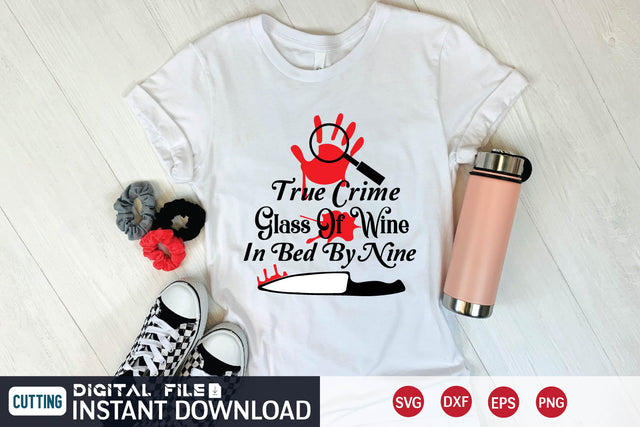 true crime glass of wine in bed by nine SVG md faruk hossain 