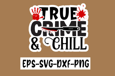 True Crime Sticker Design Bundle SVG CraftingStudio 